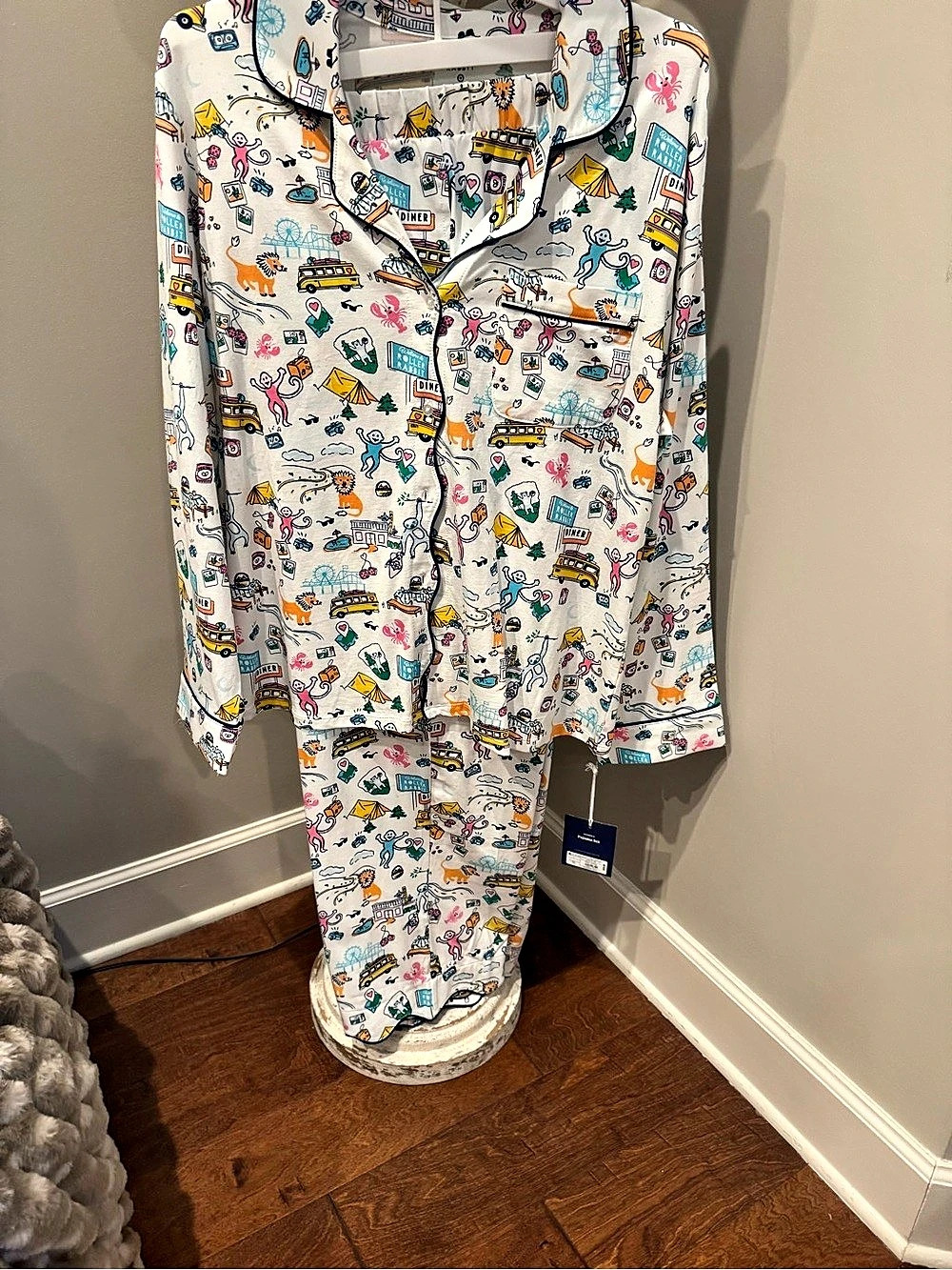 Roller Rabbit x Target Roadtrip Long Sleeves and Pants Pajama Set Pajama Set
